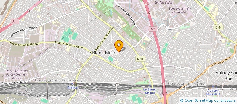 localisation de l'entreprise MONSIEUR MOHAMMED MECIRDI  LE BLANC-MESNIL