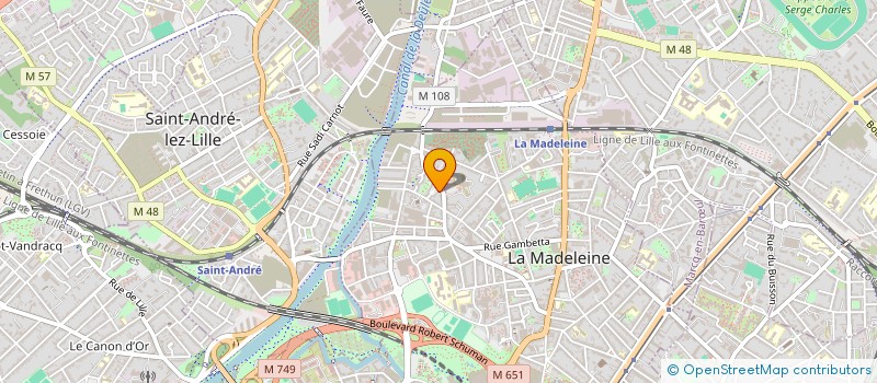 localisation de l'entreprise MONSIEUR MOHAMMED MEDJAOUI à LA MADELEINE
