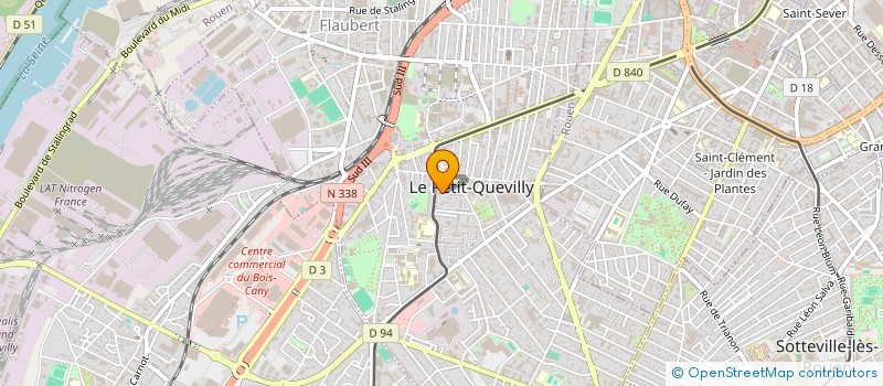 localisation de l'entreprise MONSIEUR MOHAMMED MENNAD à LE PETIT-QUEVILLY