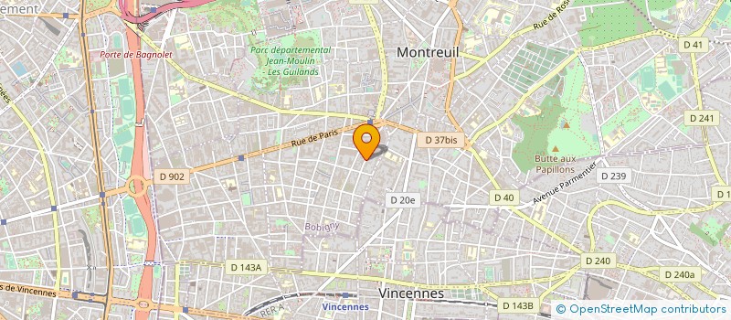 localisation de l'entreprise MONSIEUR MOHAMMED MESIRDI à MONTREUIL