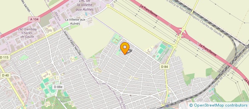 localisation de l'entreprise MONSIEUR MOHAMMED MEZIANE  MITRY-MORY