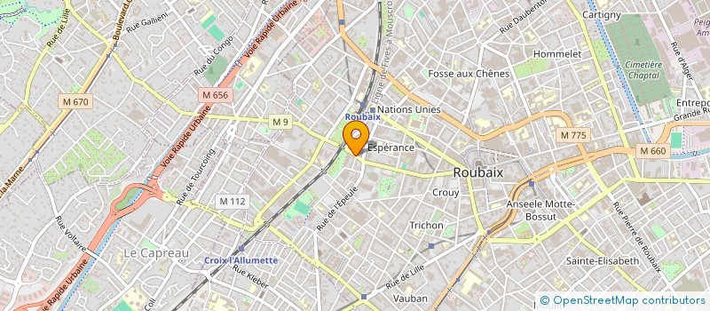 localisation de l'entreprise MONSIEUR MOHAMMED MEZOUANE à ROUBAIX