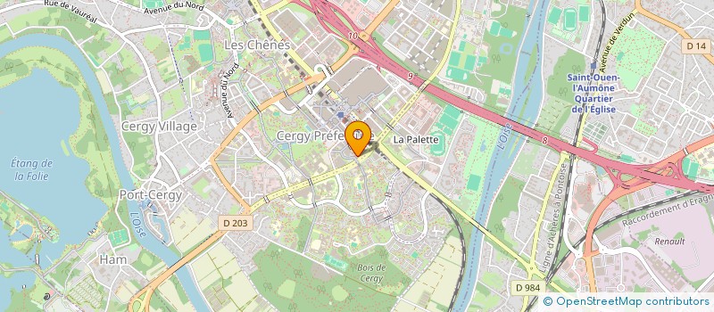 localisation de l'entreprise MONSIEUR MOHAMMED MIAH  CERGY