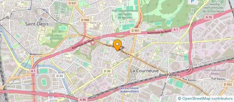 localisation de l'entreprise MONSIEUR MOHAMMED MOHAMMED ABDUL AKBAR  LA COURNEUVE