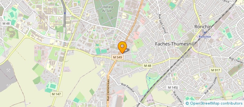 localisation de l'entreprise MONSIEUR MOHAMMED MUSTAPHA  FACHES-THUMESNIL