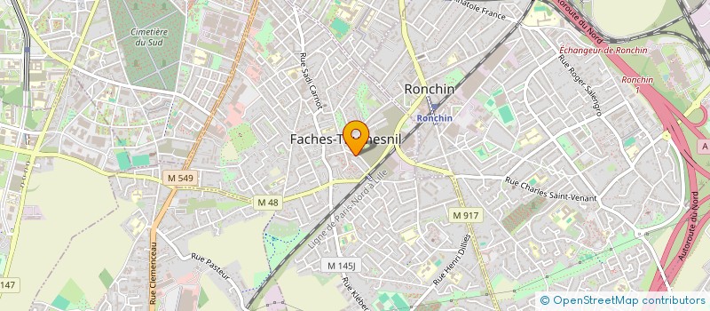 localisation de l'entreprise MONSIEUR MOHAMMED NEKROUF  FACHES-THUMESNIL