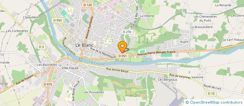 localisation de l'entreprise MONSIEUR MOHAMMED OUGOUGHAD à LE BLANC