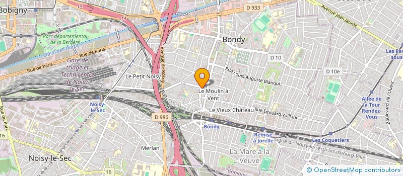 localisation de l'entreprise MONSIEUR MOHAMMED OUHADJ  BONDY