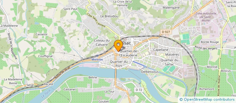 localisation de l'entreprise MONSIEUR MOHAMMED OULHAMI  MOISSAC