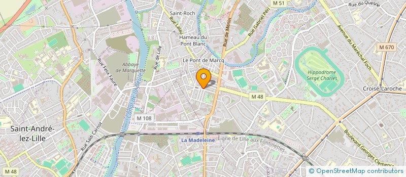 localisation de l'entreprise MONSIEUR MOHAMMED OURRAD à MARCQ-EN-BARŒUL