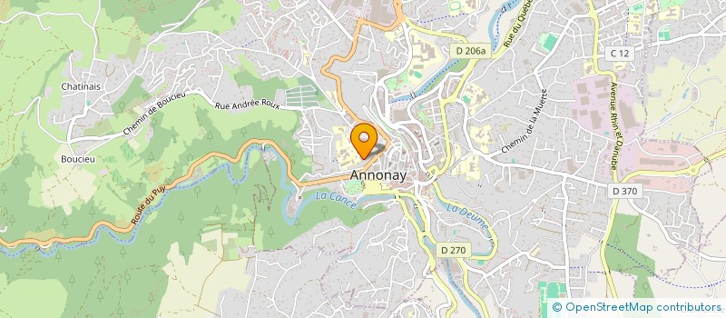 localisation de l'entreprise MONSIEUR MOHAMMED RAFIA à ANNONAY