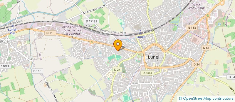 localisation de l'entreprise MONSIEUR MOHAMMED RAHALI  LUNEL