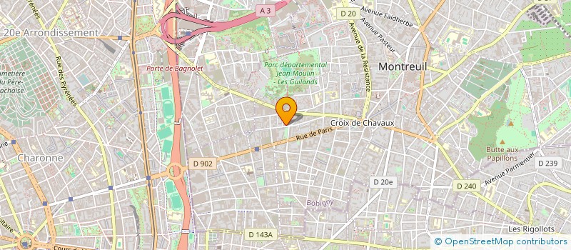 localisation de l'entreprise MONSIEUR MOHAMMED REKIS à MONTREUIL