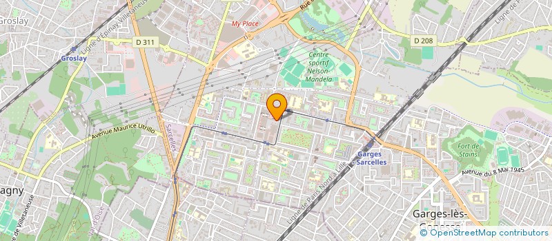 localisation de l'entreprise MONSIEUR MOHAMMED RHOMRI  SARCELLES