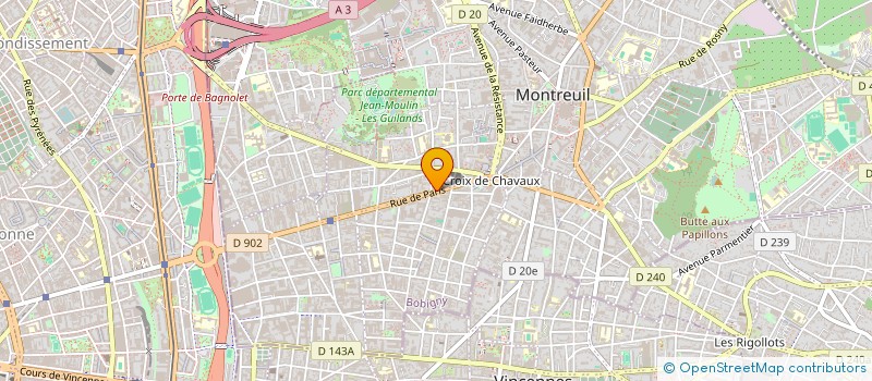 localisation de l'entreprise MONSIEUR MOHAMMED ROSHID à MONTREUIL