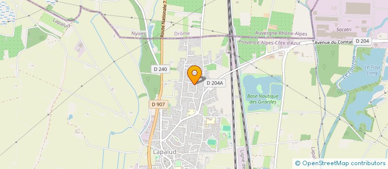 localisation de l'entreprise MONSIEUR MOHAMMED SAIDI  LAPALUD