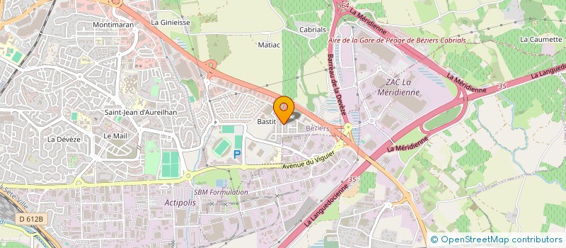 localisation de l'entreprise MONSIEUR MOHAMMED SAIDI  BEZIERS