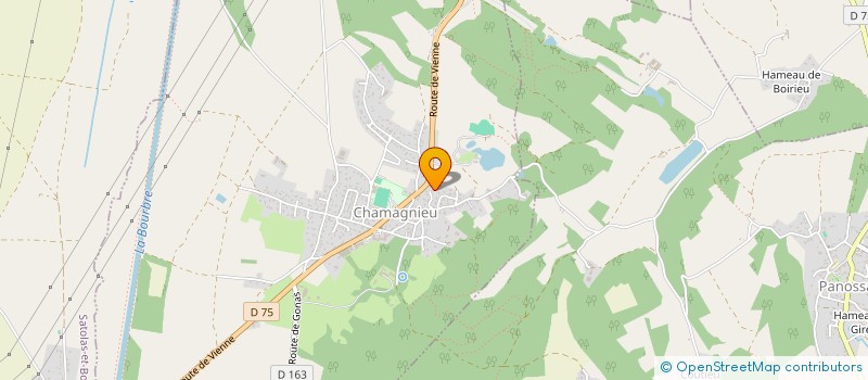 localisation de l'entreprise MONSIEUR MOHAMMED SALEM  CHAMAGNIEU