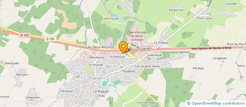 localisation de l'entreprise MONSIEUR MOHAMMED SALIM  PLOEREN