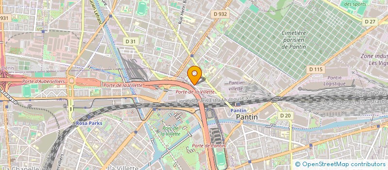 localisation de l'entreprise MONSIEUR MOHAMMED SHAHJAHAN MIAH  PANTIN