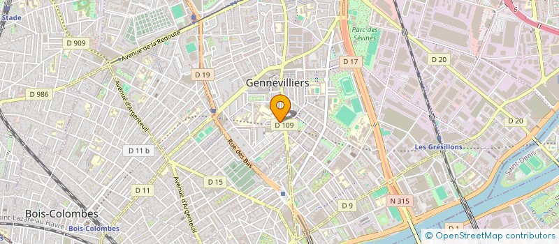 localisation de l'entreprise MONSIEUR MOHAMMED SOUAB à GENNEVILLIERS
