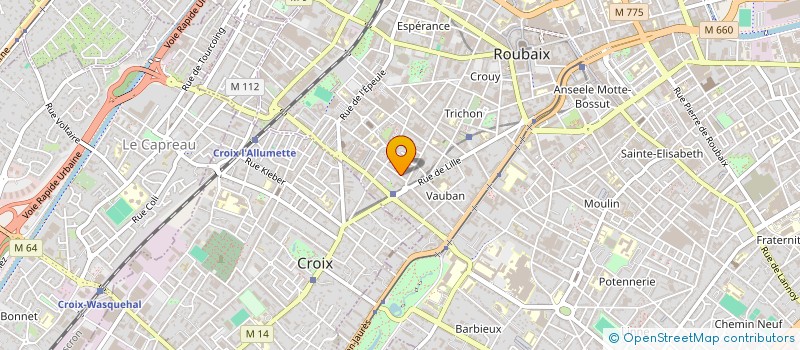 localisation de l'entreprise MONSIEUR MOHAMMED TALBI  ROUBAIX