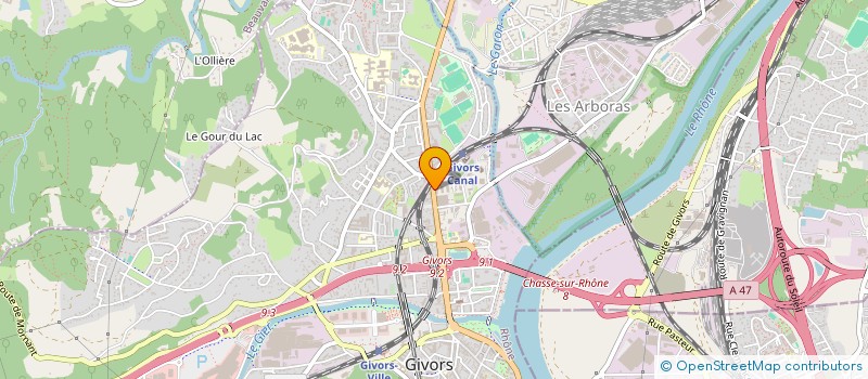 localisation de l'entreprise MONSIEUR MOHAMMED TOUATI  GIVORS