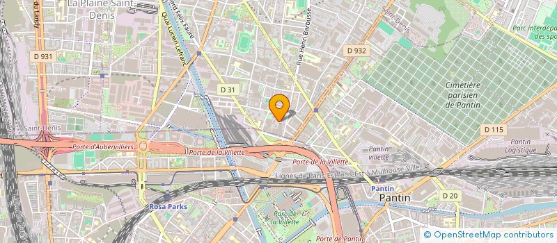 localisation de l'entreprise MONSIEUR MOHAMMED  TOUFIK JEBBARI  AUBERVILLIERS