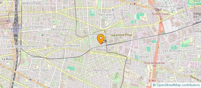 localisation de l'entreprise MONSIEUR MOHAMMED TOURIS  VILLEURBANNE