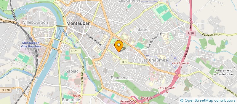 localisation de l'entreprise MONSIEUR MOHAMMED YASSINE BEKLY  MONTAUBAN