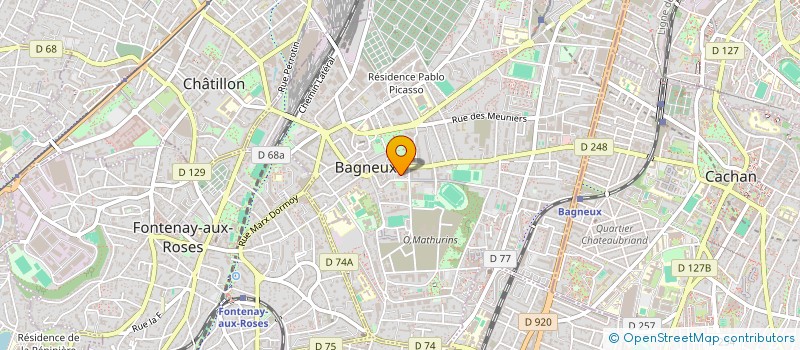 localisation de l'entreprise MONSIEUR MOHAMMED YASSINE BERRICHI à BAGNEUX