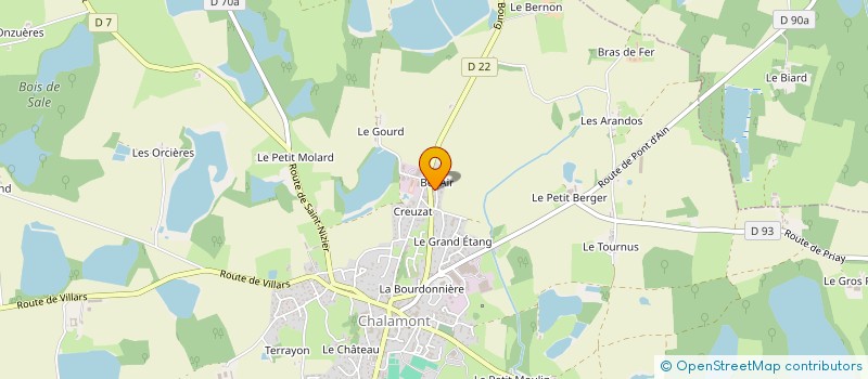 localisation de l'entreprise MONSIEUR MOHAMMED YERCHOUH à CHALAMONT