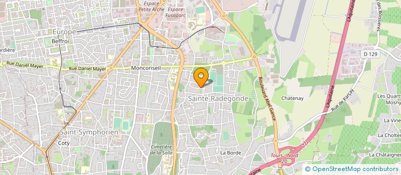 localisation de l'entreprise MONSIEUR MOHAMMED-YOUSSOUF GELINEAU  TOURS