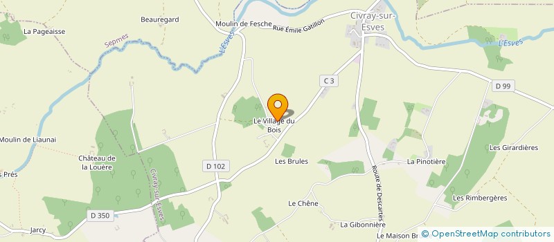 localisation de l'entreprise MONSIEUR MOHAMMED ZAFATI  CIVRAY-SUR-ESVES