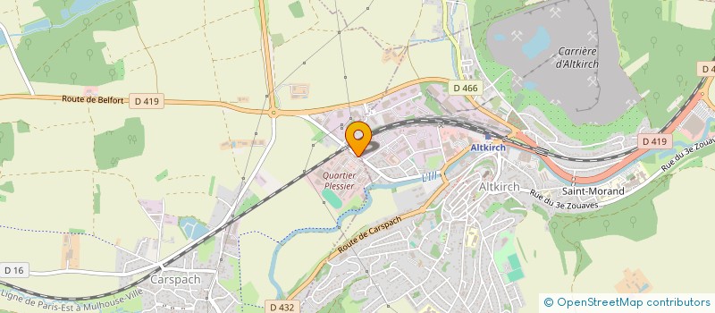 localisation de l'entreprise MONSIEUR MOHAMMED ZAHI  CARSPACH