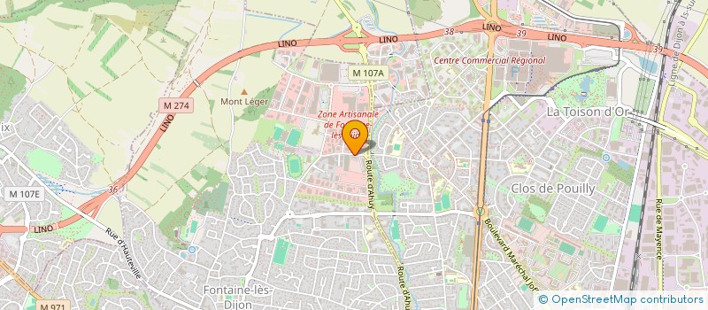 localisation de l'entreprise MONSIEUR MOHAMMED ZIAN à FONTAINE-LES-DIJON