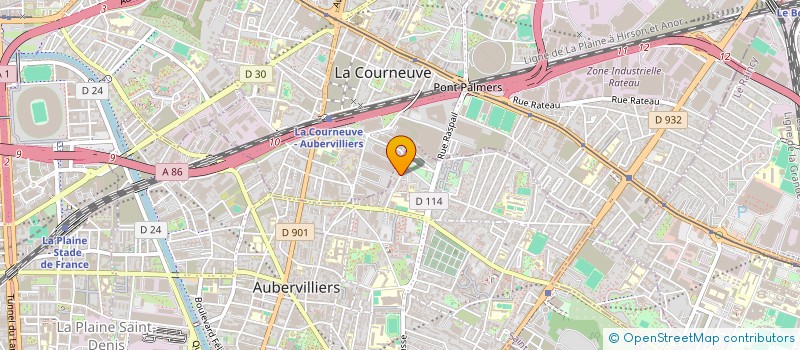 localisation de l'entreprise MONSIEUR MOHAMMED ZIBOUH  AUBERVILLIERS