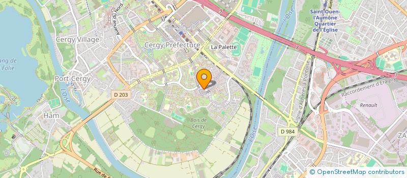 localisation de l'entreprise MONSIEUR MOHAMMOD KAWSAR  CERGY