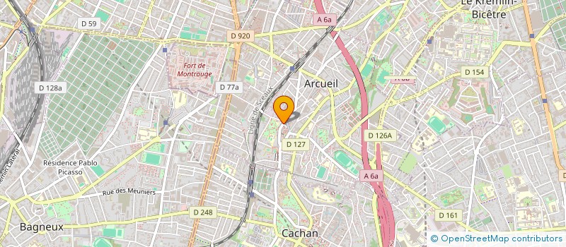 localisation de l'entreprise MONSIEUR MOHAND ACHIT  ARCUEIL