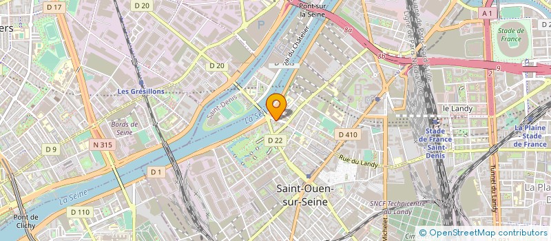 localisation de l'entreprise MONSIEUR MOHAND AGSOUS  SAINT-OUEN-SUR-SEINE