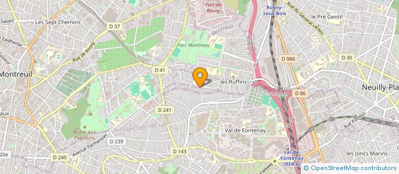 localisation de l'entreprise MONSIEUR MOHAND AIT-KACI à MONTREUIL