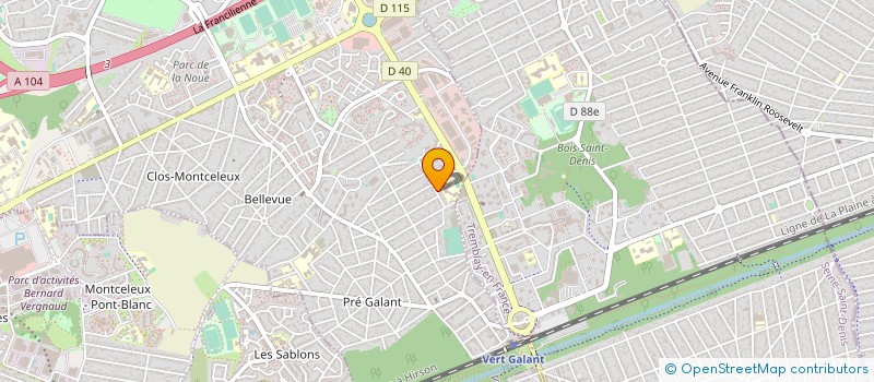 localisation de l'entreprise MONSIEUR MOHAND AKKAL  VILLEPINTE