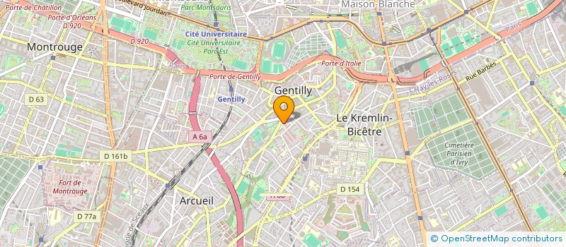 localisation de l'entreprise MONSIEUR MOHAND ALIOUA  GENTILLY