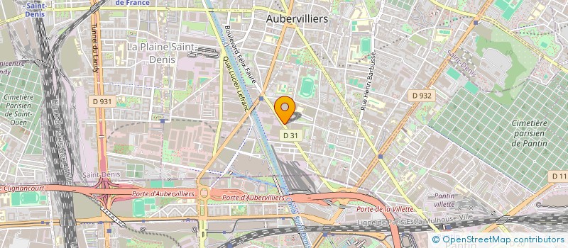 localisation de l'entreprise MONSIEUR MOHAND AMGHAR  AUBERVILLIERS