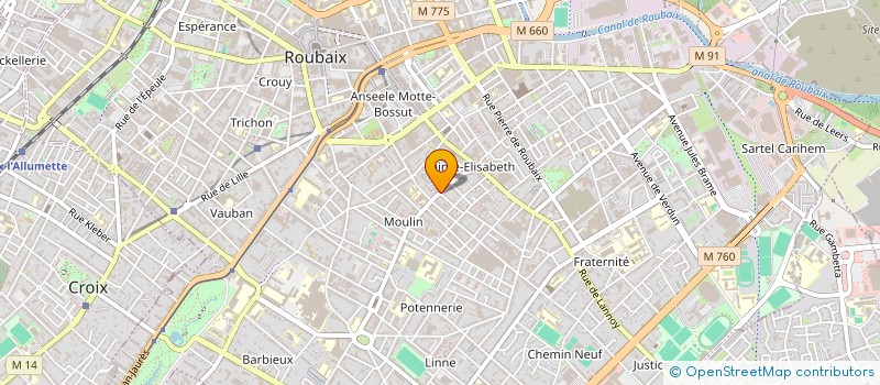 localisation de l'entreprise MONSIEUR MOHAND ARAB à ROUBAIX