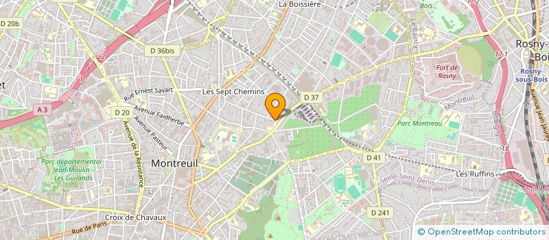 localisation de l'entreprise MONSIEUR MOHAND-AREZKI MEHDI ARAR  MONTREUIL