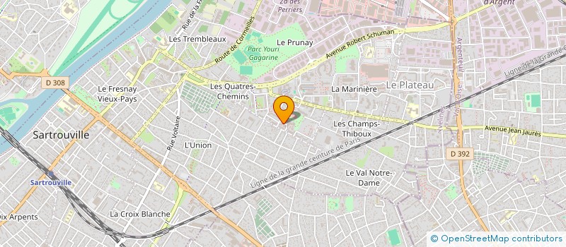 localisation de l'entreprise MONSIEUR MOHAND AREZKI TAMAZOUZT  SARTROUVILLE