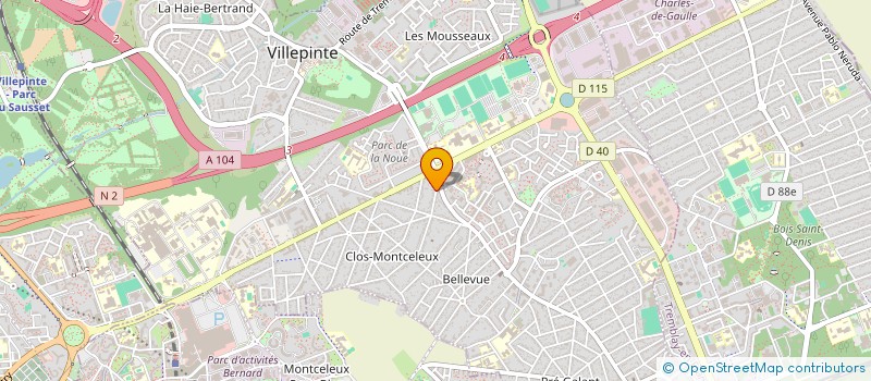 localisation de l'entreprise MONSIEUR MOHAND AZEROUK  VILLEPINTE