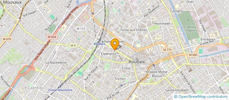 localisation de l'entreprise MONSIEUR MOHAND AZOUG  ROUBAIX