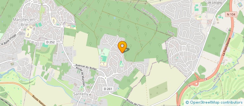 localisation de l'entreprise MONSIEUR MOHAND BELAIDI  SANTENY